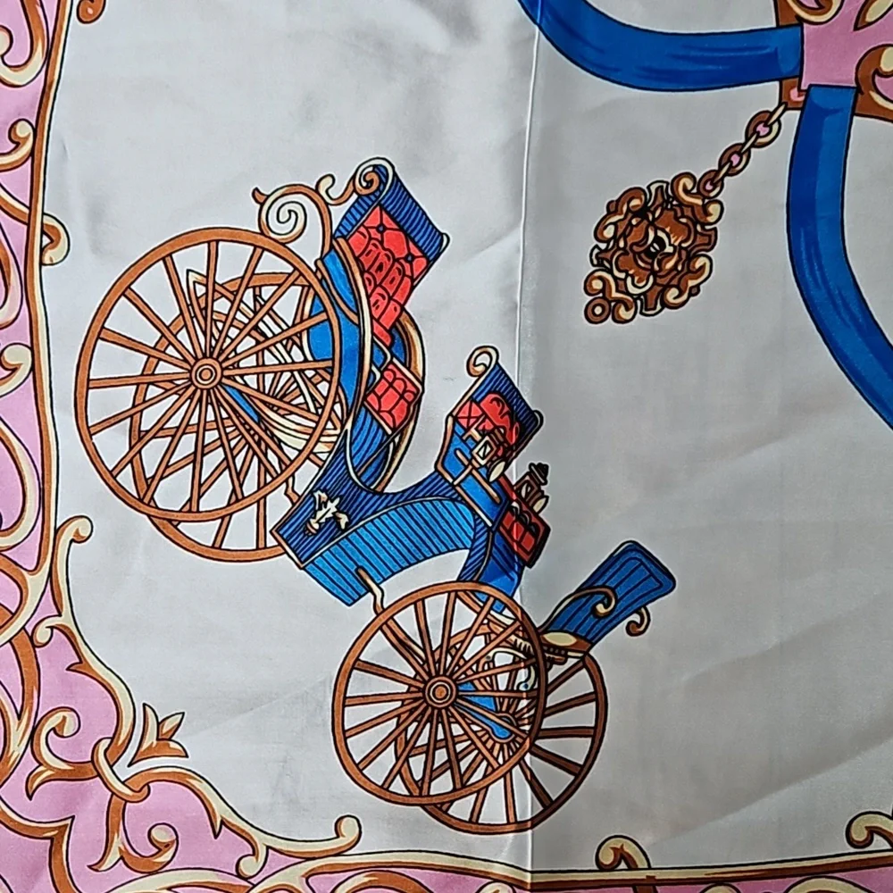 NWOT Large carriage square scarf